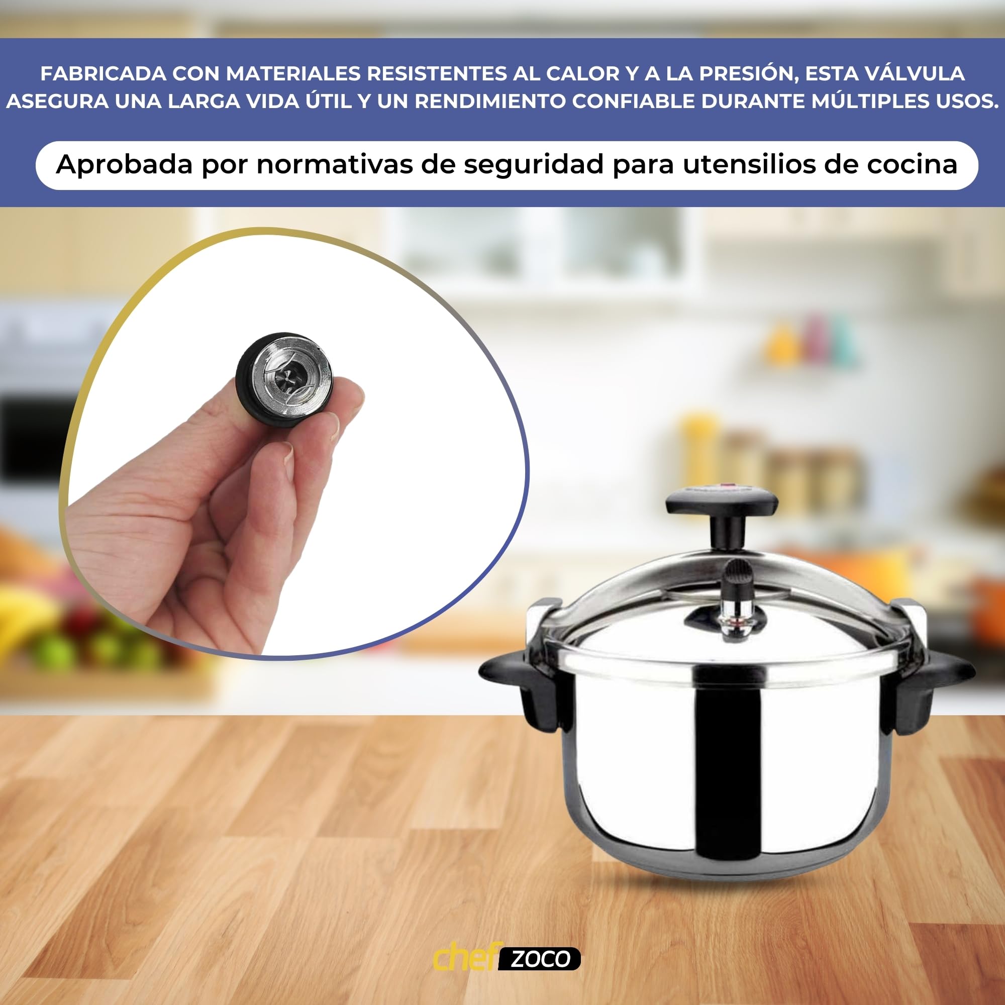 Válvula para Olla Express Magefesa Star, Válvula de Seguridad y Liberación de Presión, Pitorro Compatible 2013