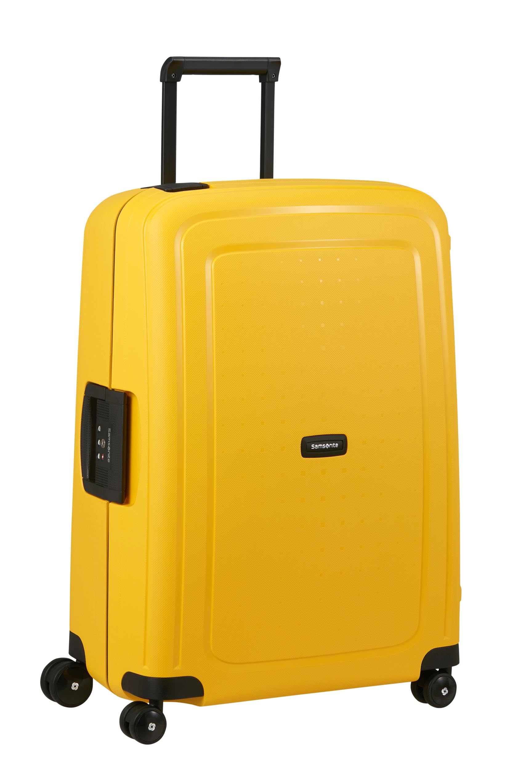 Samsonite S'Cure - Custodia rigida 69 cm, media, custodia da check-in con chiusura a tre punti, leggera, 4,20 KG, 79 L, giallo (agrumi)