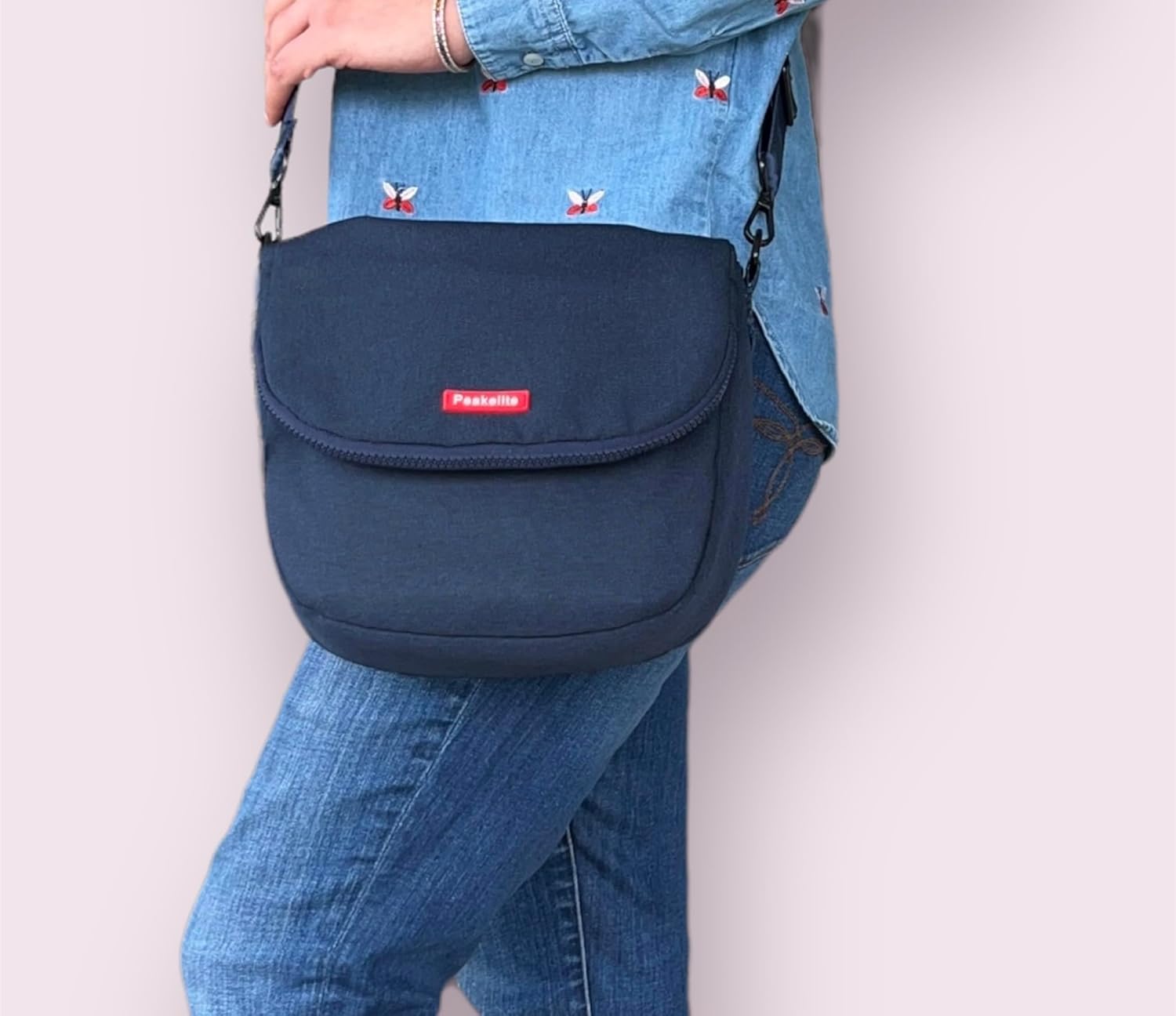 Generic Peakelite Crossbody Bag for Women, Women Shoulder Bag, Travel Crossbody Purse, Multiple Compartment, Navy - Image 7