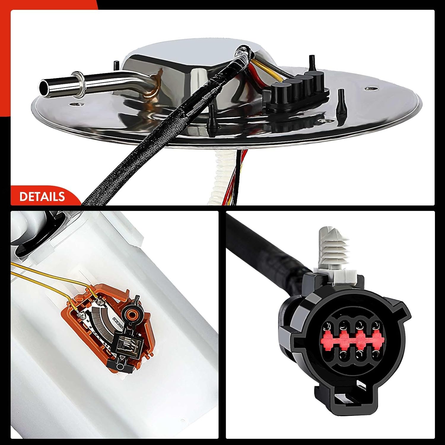 A-Premium Electric Fuel Pump Module Assembly with Sending Unit Compatible with Ford Mustang 2001 2002 2003 2004, 3.8L 3.9L 4.6L, Gas