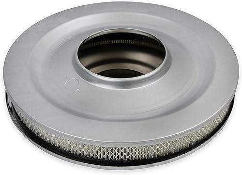 Miniatura 8 de Mr. Gasket Filtro de aire 1480 - 14 pulgadas de diámetro x 2-1/4 pulgadas de alto - Cromo