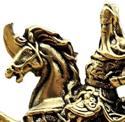 Miniatura 8 de SM SunniMix Mini estatua de Guan Gong, escultura tallada de adorno, accesorios, figura decorativa de amuleto de meditación, para escritorio,