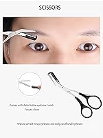 Vista 7 de Set de aseo de cejas Kit de recorte de cejas, herramientas para cejas, tijeras de cejas cepillo de recorte (11 piezas)