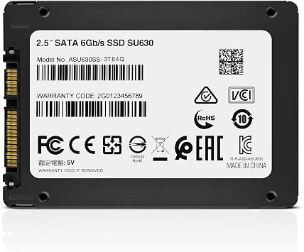 ADATA Ultimate SU630 3.84TB 3D NAND 2.5 SATA III 6Gb/s Internal SSD