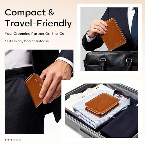 Miniatura 6 de FAMILIFE Juego de manicura, cortaúñas y pedicura, 8 piezas de acero inoxidable, herramienta de aseo profesional, kit de uñas con estuche de viaje