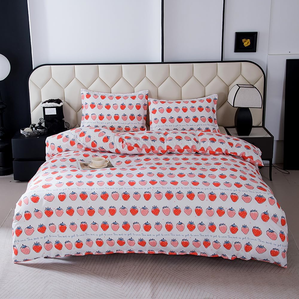 Floral Printed Duvet Cover and Pillowcase Set,Soft Cartoon Dino Printed Microfiber Comforter Cover with Corner Ties (Navy Blue Dino, Full)