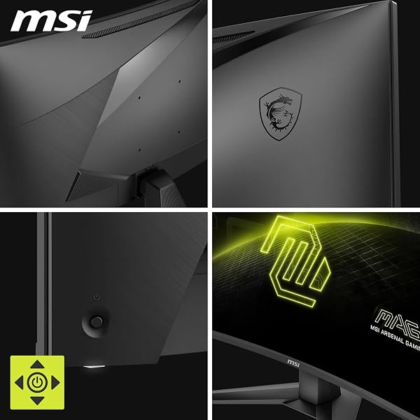 msi MAG 276CFA E20 Monitor Gaming 27" FHD Curvo 1500R, Pannello Rapid VA 1920x1080, 200 Hz, 0,5 ms (GtG), HDR Ready, AMD FreeSync Premium, Eye Care,HDMI 2.0b, DP 1.2a, Design Frameless, VESA 100 mm - 5