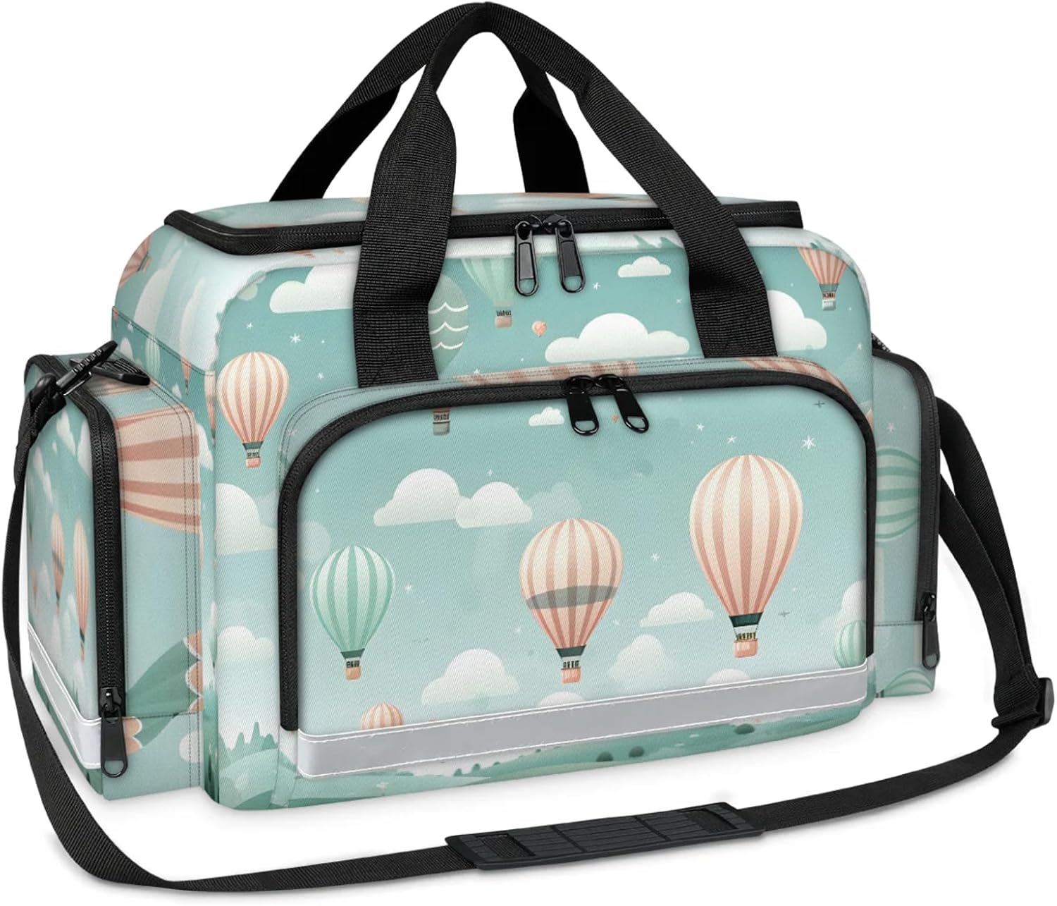 First Aid Bags Empty, Air Balloon Emergency Bag First Aid Kit Multiple Compartment Kit Carrier On Call Trauma Bag for Paramedics Emergency Medical Supplies Kit