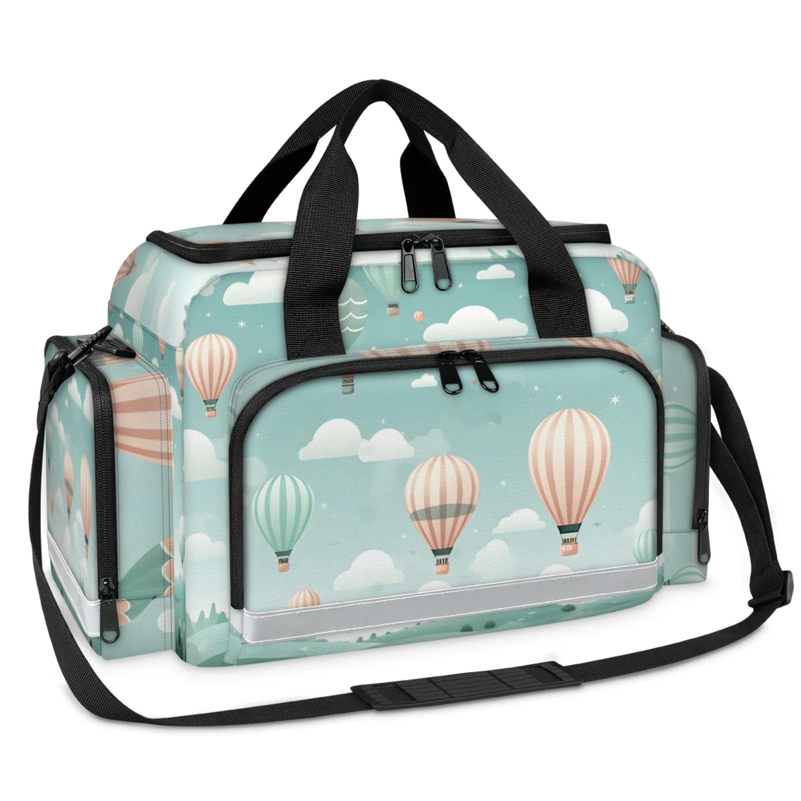 GzLeyigou First Aid Bags Empty, Air Balloon Emergency Bag First Aid Kit Multiple Compartment Kit Carrier On Call Trauma Bag For Paramedics Emergency Medical Supplies Kit