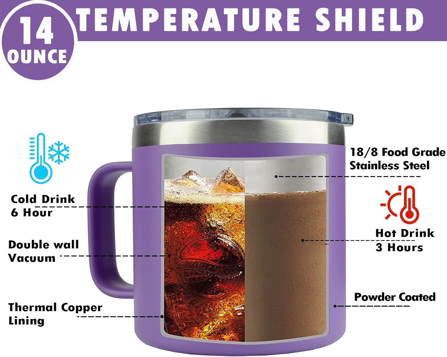 WECACYD Boss Gifts for Women - Worlds Best Boss Mug 14oz - Funny Dear Bosses Coffee Mug - Purple Office Gift for Manager- Funny Bosses Day, Birthday, Retirement Gift - Image 5