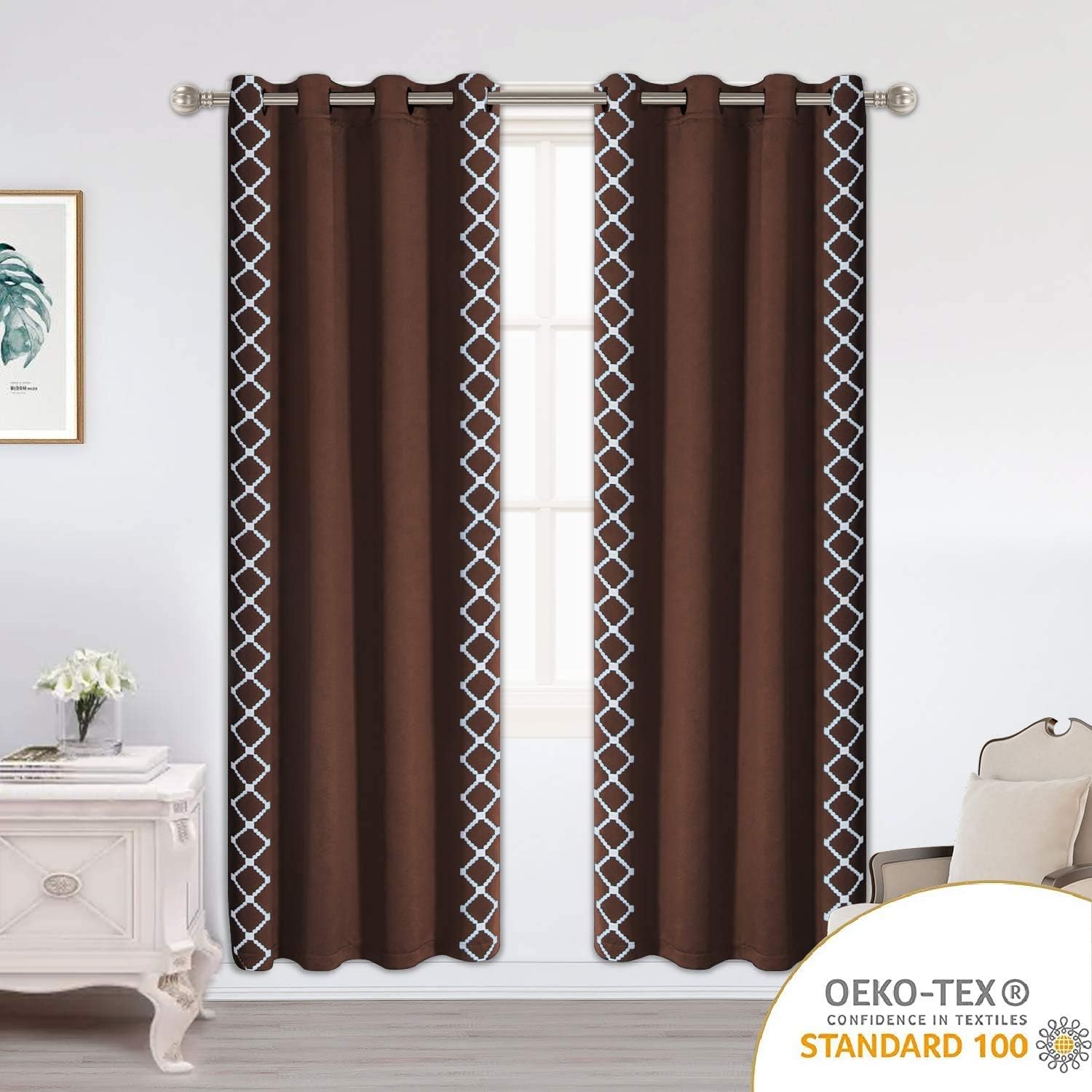 Flash Sale LORDTEX Color Block Blackout Curtains for Kids Room -Color Bordered Thermal Insulated Curtains Noise Reducing Window Drapes for Boys and Girls Bedroom, 52 x 95 Inches Long, Light Grey, Set of 2 Panels Up To 60% OFF LORDTEX Color Block Blackout Curtains for Kids Room -Color Bordered Thermal Insulated Curtains Noise Reducing Window Drapes for Boys and Girls Bedroom, 52 x 95 Inches Long, Light Grey, Set of 2 Panels