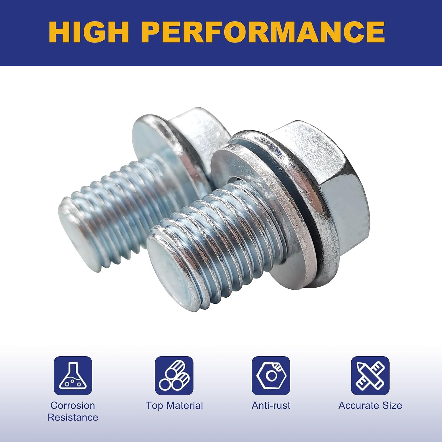 Oil Drain Plug Standard M12-1.5, Head Size 17mm Compatible with Select Models for 50cc 70cc 90cc 110cc 125cc 140cc 150cc 160cc Chinese Pit Dirt Motor Bike SSR