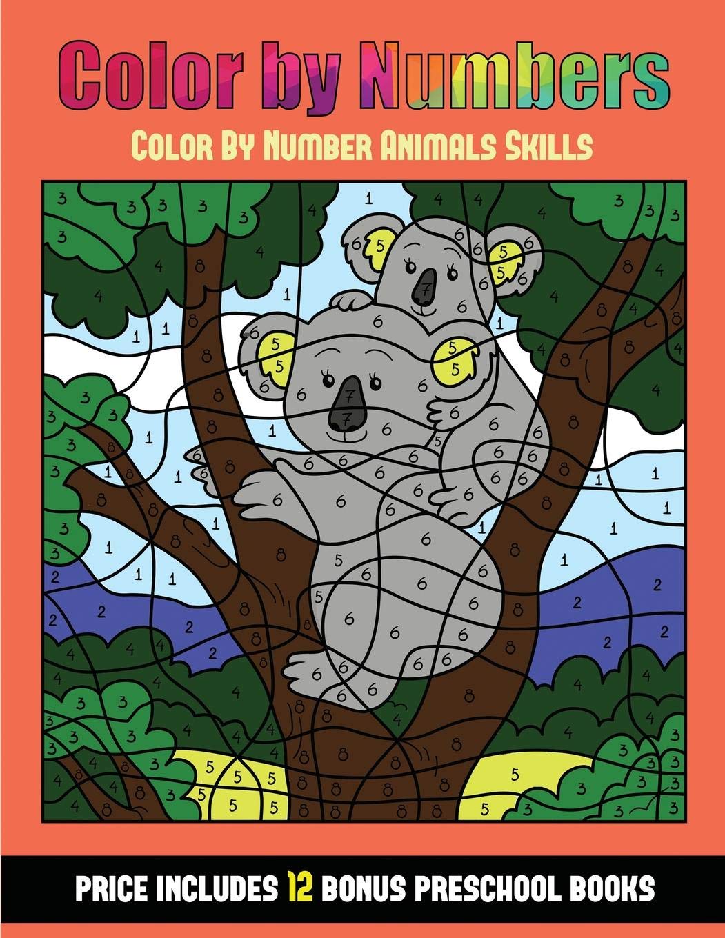 Buy Color By Number Animals Skills (Color By Number Animals) 36