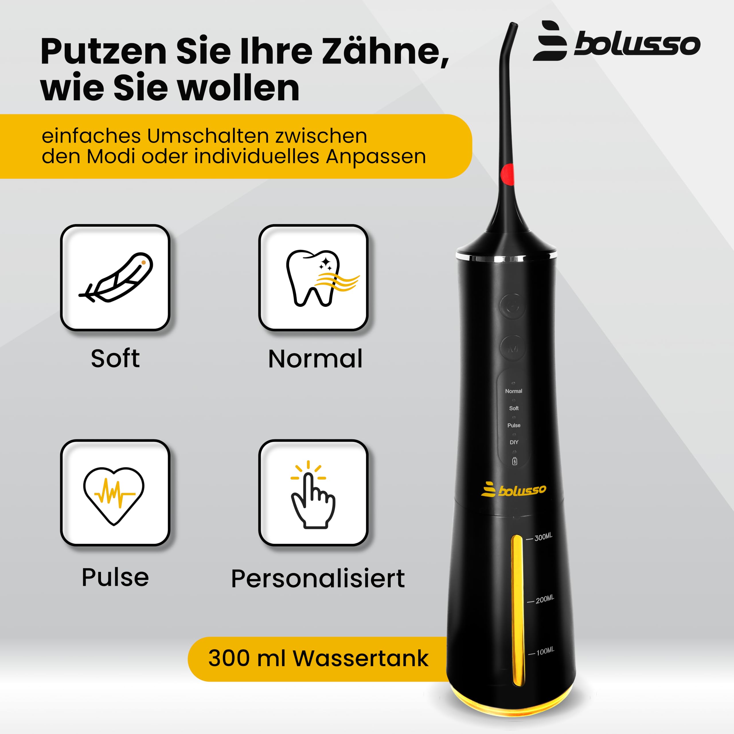 Waterflosser - Inclusief 7 Opzetstukken - Reistas - E-book - Volledig instelbaar - Monddouche - Tongreiniger - Mondverzorging - Tandplak Verwijderaar - Beugel Schoonmaken