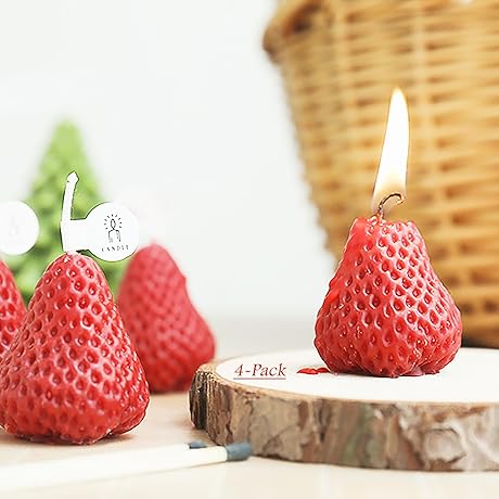 Cutesy Strawberry Candles: A Fragrant Fruity Delight for Birthdays