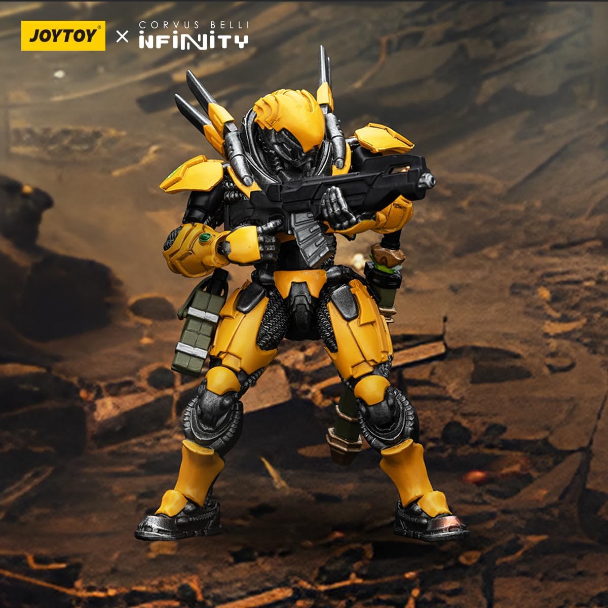 JOYTOY 1/18 Action Figures - Infinity Yu Jing Shang Jilnvincible 1-4‘’,Classic Character,Collectible,Age 15 and Above