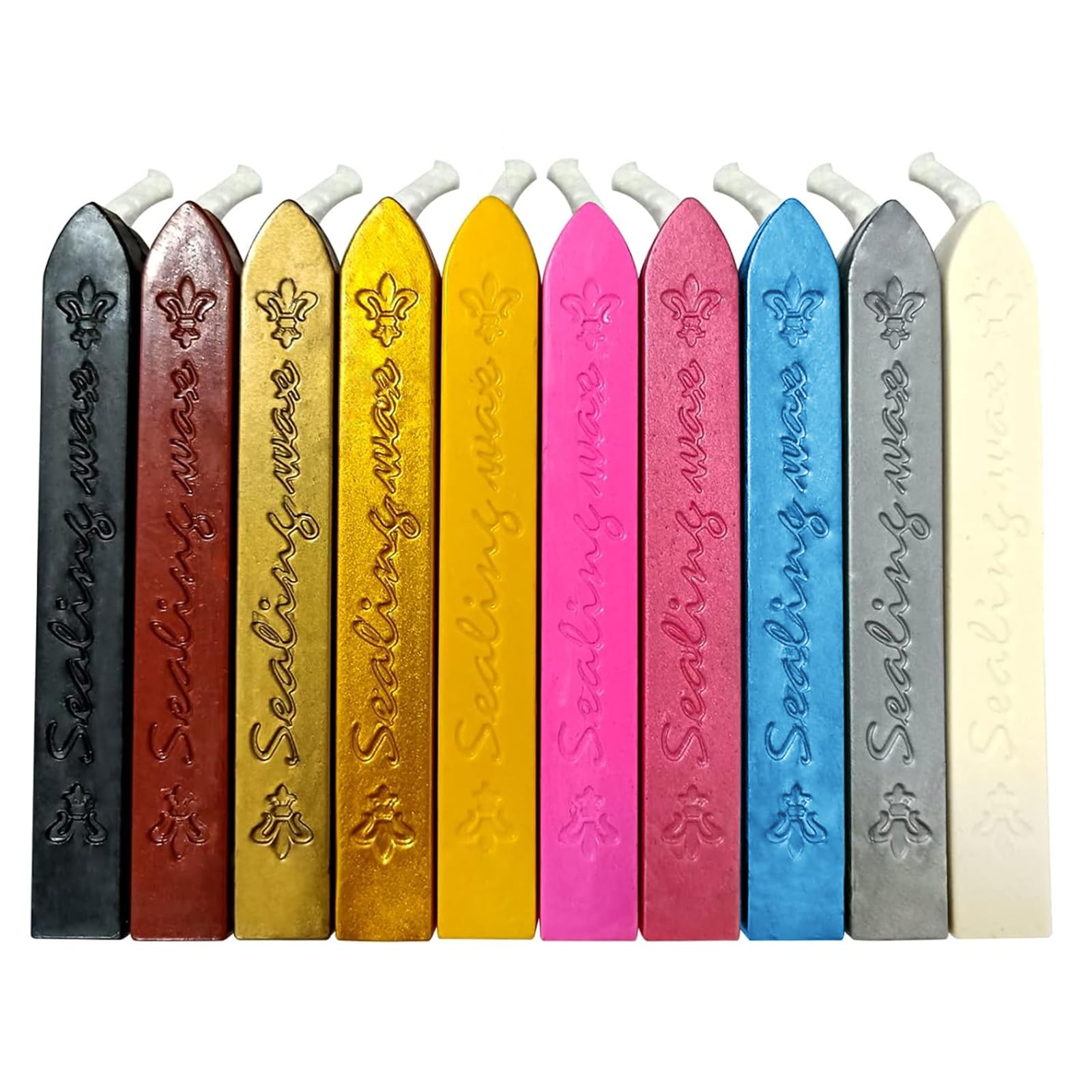 20 Stück Siegelwachs Sticks Mit Dochten - Mischfarben Für Briefe & Geschenke