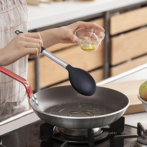 Miniatura 6 de 2 cucharas grandes de silicona, cuchara de cocina de silicona de grado alimenticio