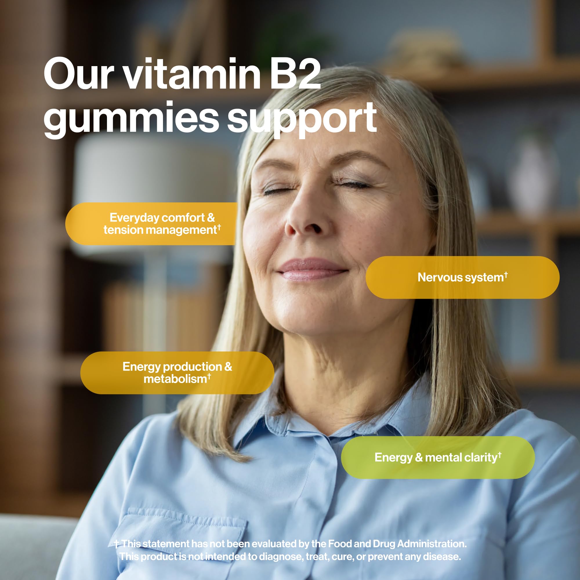 kindnature Vitamin B2 Gummies - Riboflavin 400mg Supplement for Kids & Adults - Soy & Gluten-Free, Vegan Chewable Gummies (30 Day Supply) — Amazon image 5