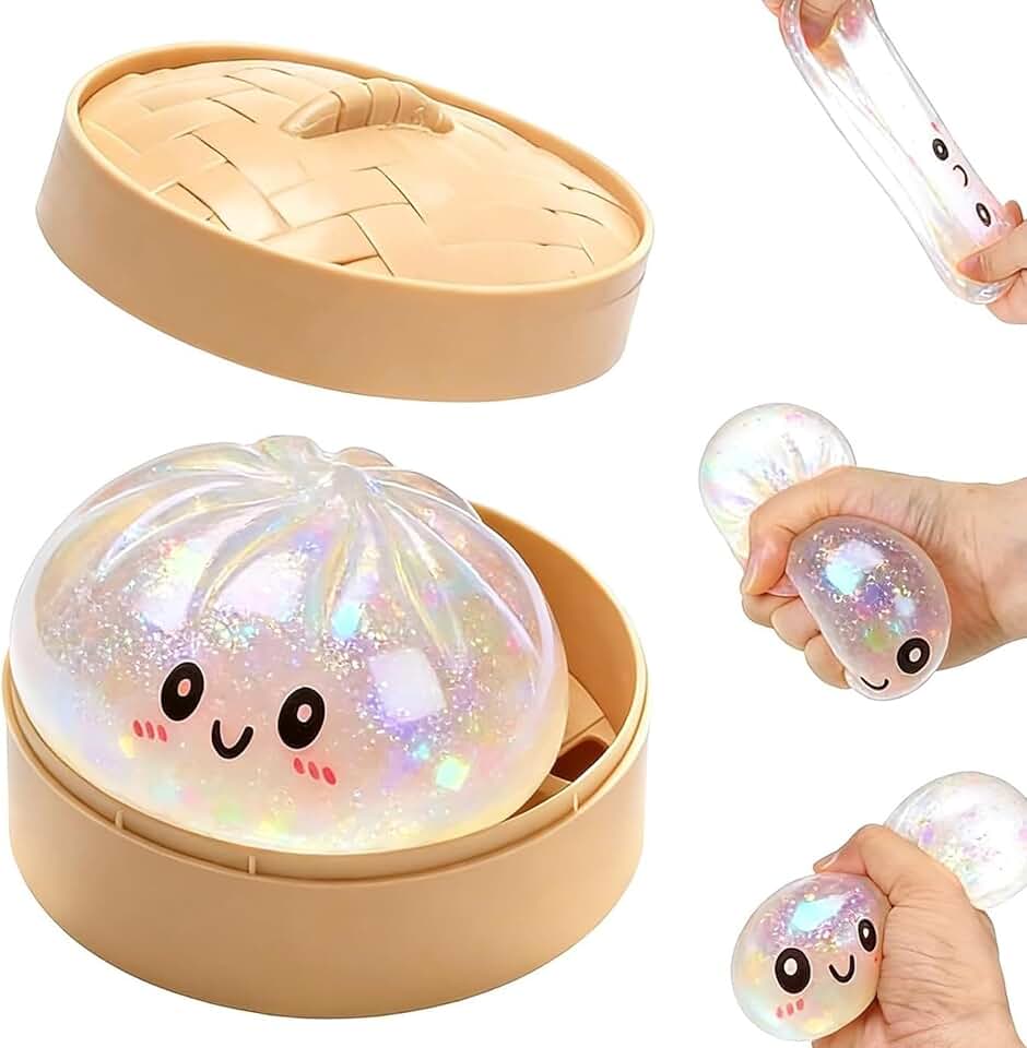 Dumpling Squishy Mystery Giant, Dumpling Squishy Original, 7cm Dumplings Mystery Box XXL, Stressabba