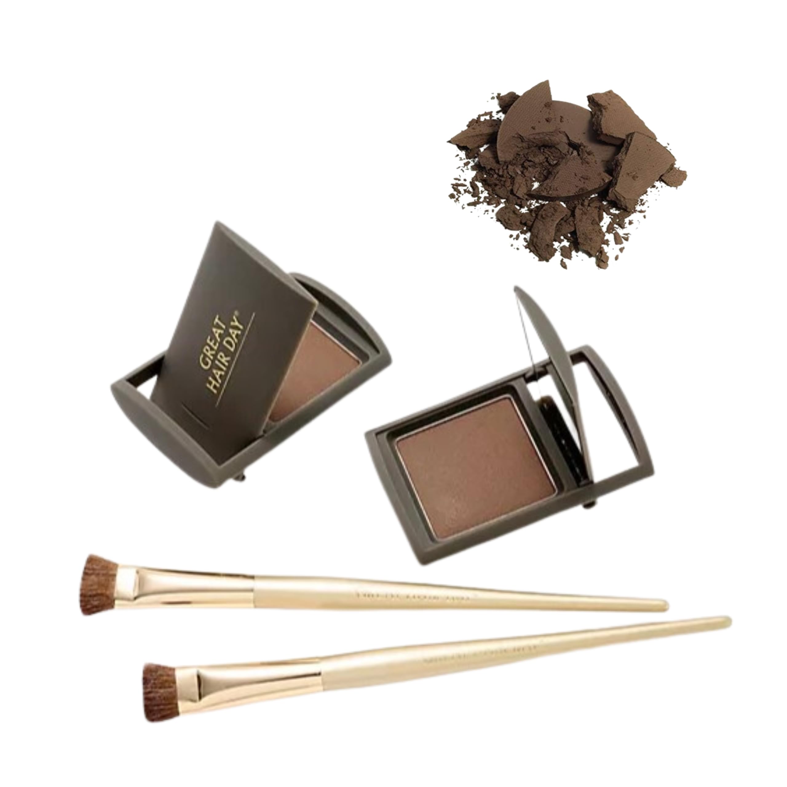 Joan Rivers Great Hair Day Root Touch Up Powder Duo - Fill-in Powder for Thicker, Fuller Looking Hair (Blonde)