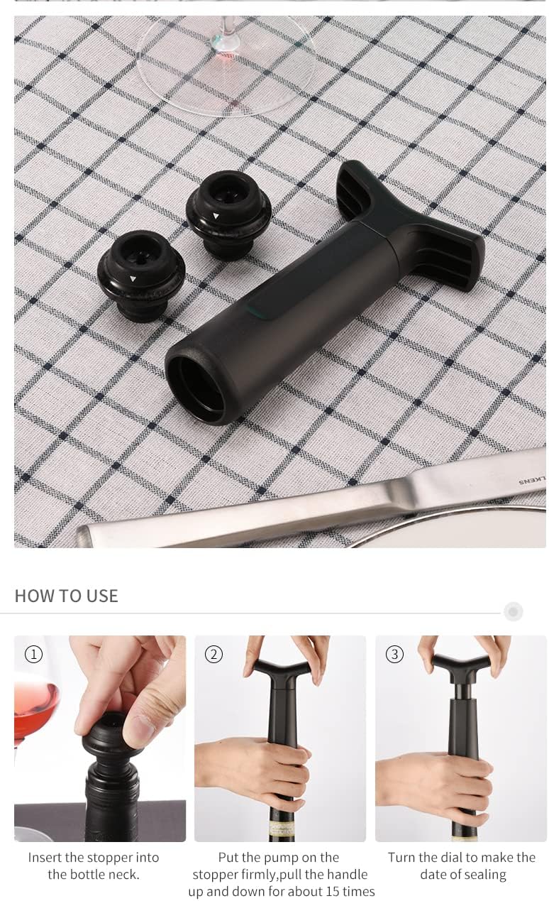 Electric Wine Opener Tool Set, Automatic Wine Bottle Opener Kit for Home & Gift image 2