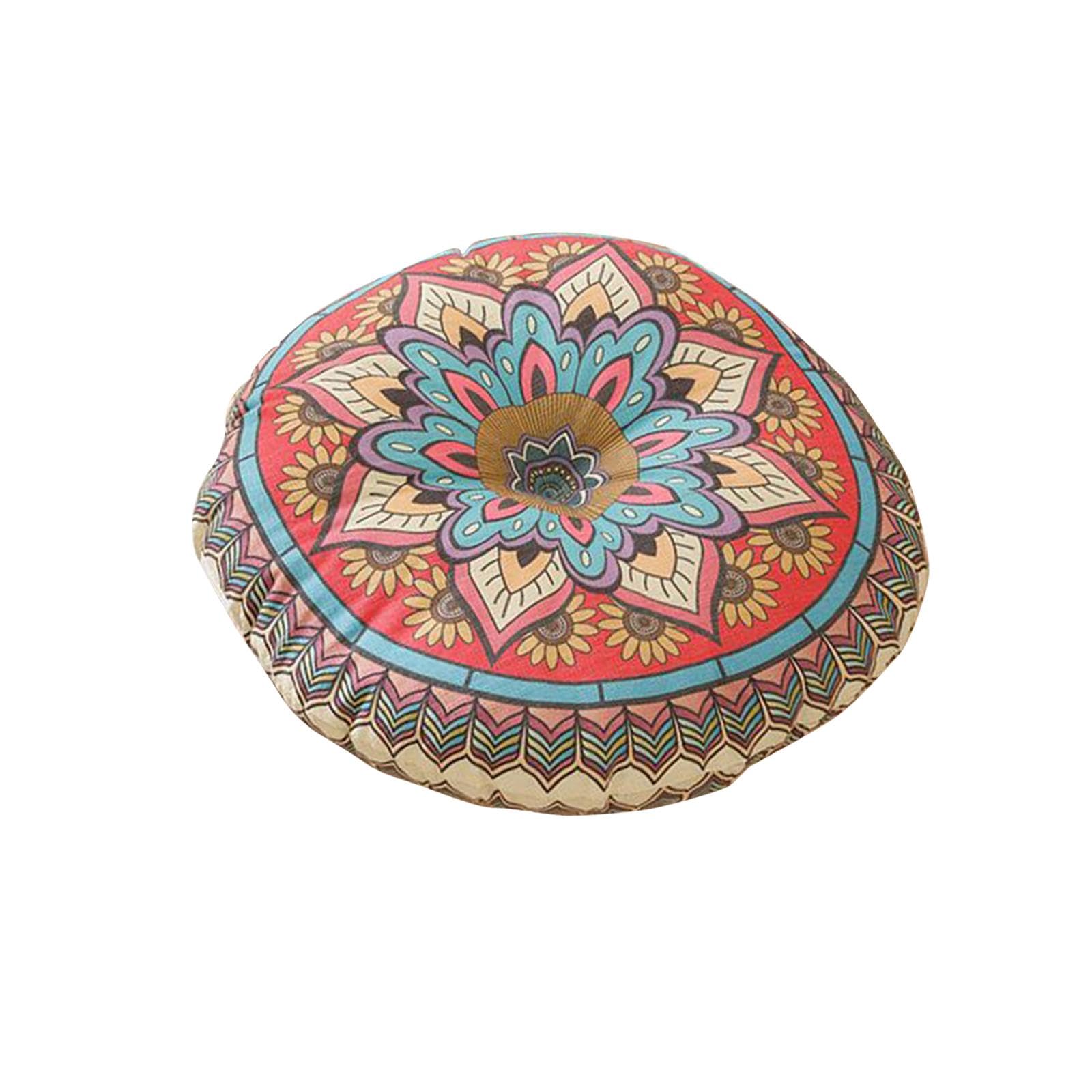 BNF® Round Floor Cushion Lightweight Circle Cushion for Bedrooms Balconies Garden Multicolor|Home & Garden | Yard, Garden & Outdoor Living | Patio & Garden Furniture |1 Floor Cushion-image-16