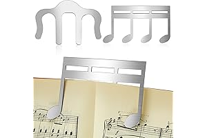 2 Pcs Metal Music Book Clip and Page Holder: Secure Your Sheet Music