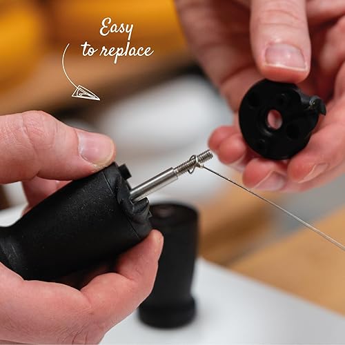 Miniatura 5 de Cheese Commander Pro - 6 cables cortadores de queso para cortar queso de forma fácil y rápida queso duro o semiduro - Herramienta de cocina de acero