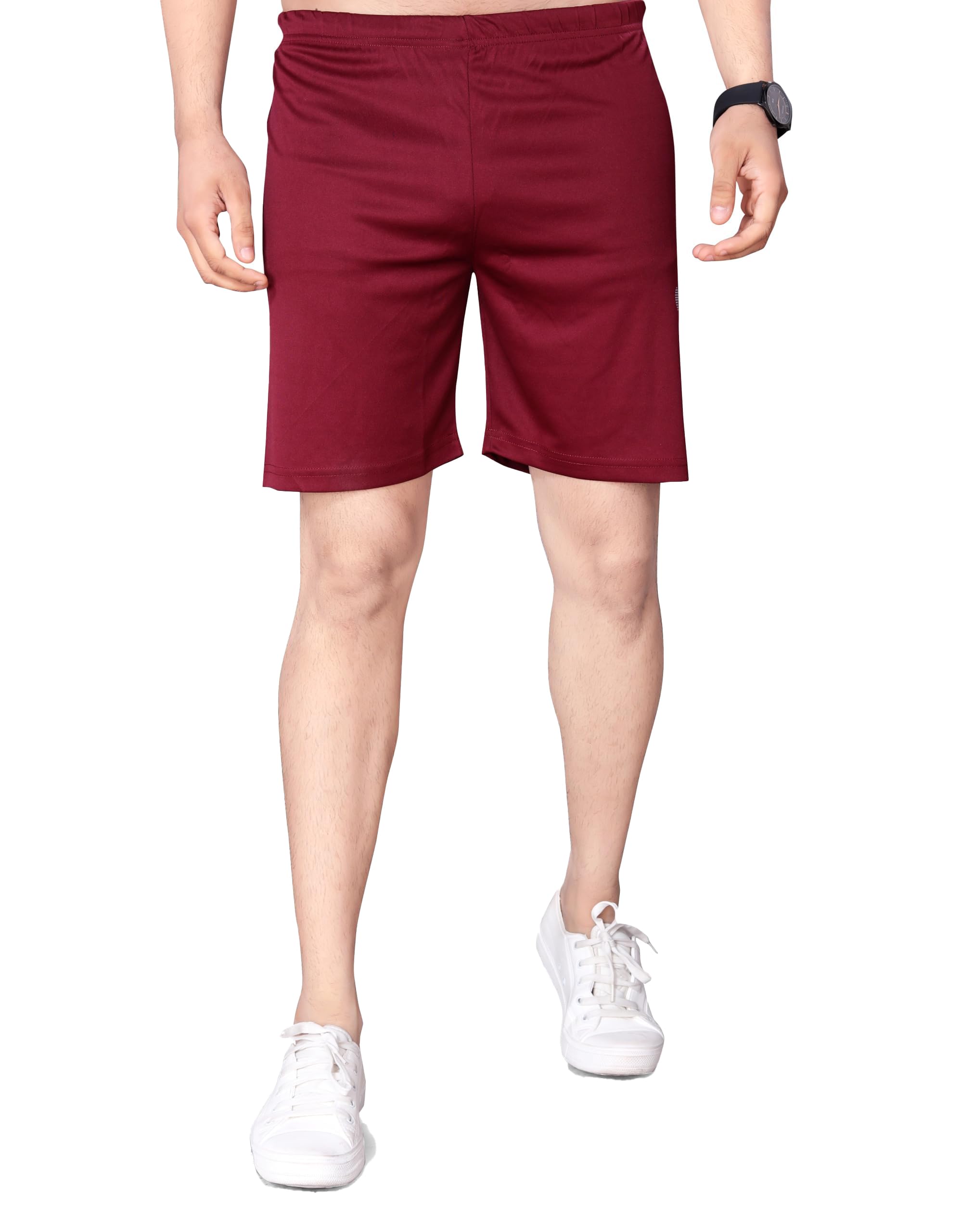 attivo Men's Stretchable Shorts with Inner Compression Layer, Dual Fit Design for Dynamic Sessions and Comfortable Outfits – Polyester Feel Good Solid Fabric-picture-55