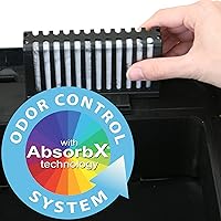 Vista 4 de iTouchless - Bote de basura con sensor sin contacto de 23 galones con sistema de control de olores y ruedas, cubo de basura automático