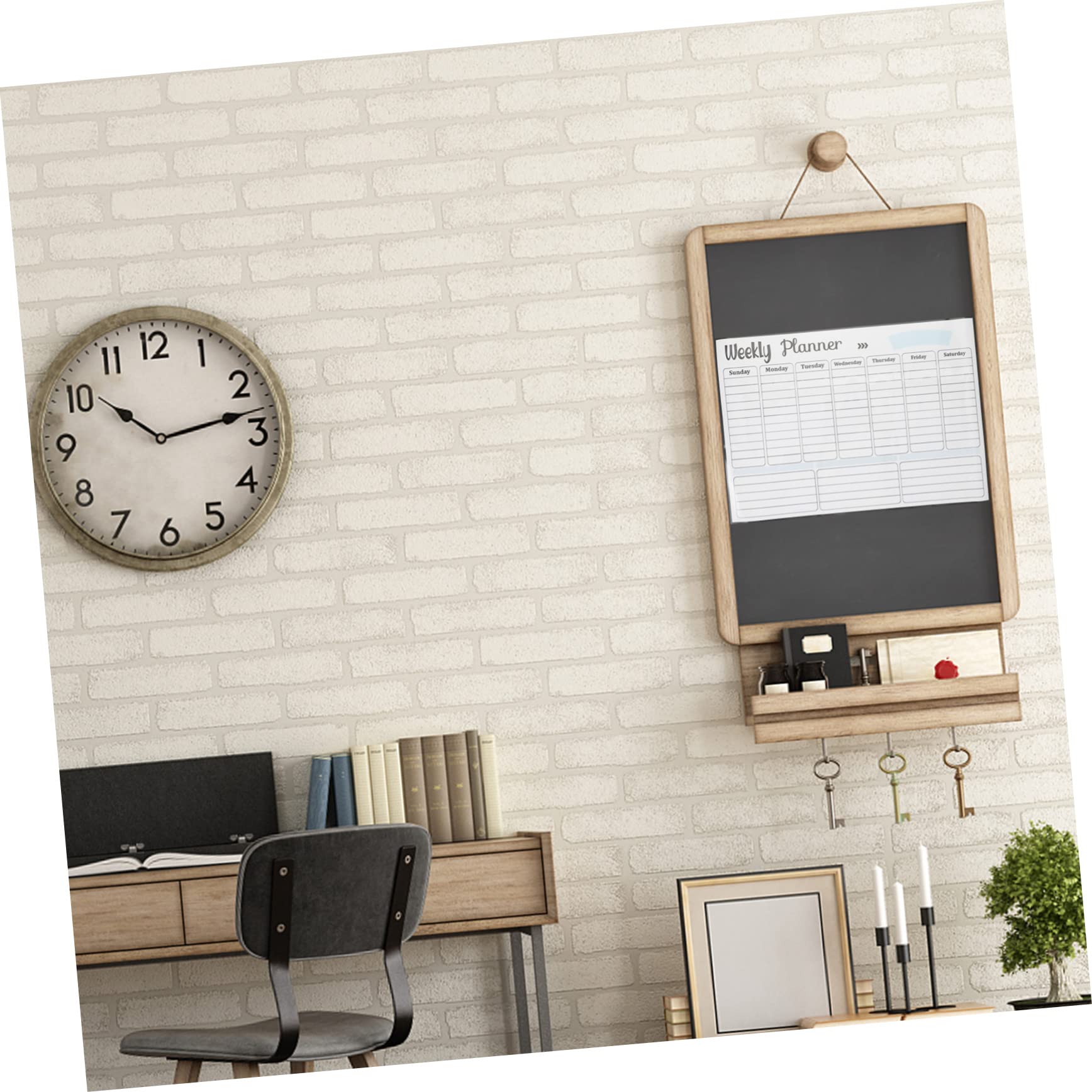 Tofficu 2pezzi Lavagna Magnetica Cancellabile Per Frigorifero Calendario Settimanale e Lista Della Spesa Design Pratico e Portatile Adatta Per Casa Ufficio e Scuola Facile Da Attaccare e
