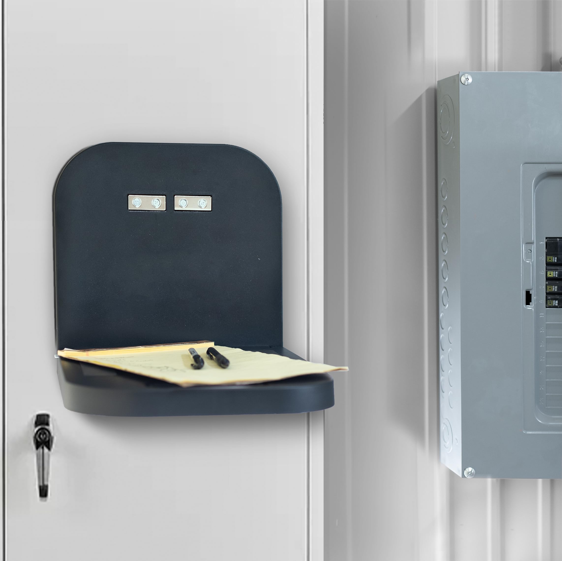 VIVO DESK-MAG01 - Postazione di lavoro magnetica portatile per computer portatile, ripiano per notebook/tablet, con capacità di 15 kg, scrivania compatta a mani libere, si attacca a superfici in
