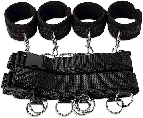 Miniatura 4 de Juego de amarres sexuales debajo del colchón para cama King para parejas, correas de cama de tamaño Queen para adultos, barra esparcidora de