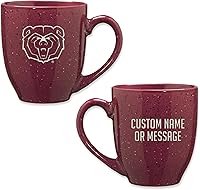 Vista 31 de Rico Industries NCAA UCLA Bruins Royal Blue - Taza de café de cerámica moteada grabada con láser de 16 onzas