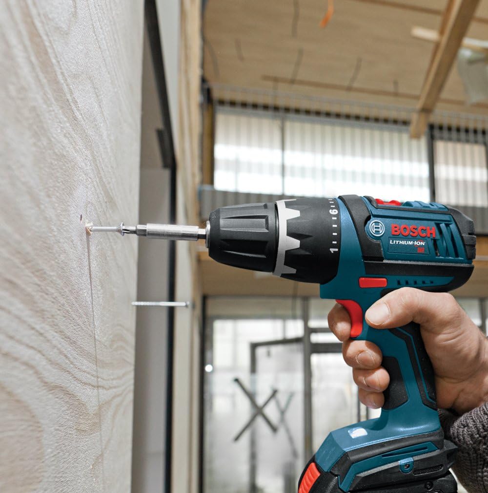 Bosch DDS181-02 18-Volt Lithium-Ion 1/2-Inch Compact Tough Drill/Driver Kit with 2 High Capacity Batteries, Charger and Case (Discontinued by Manufacturer).