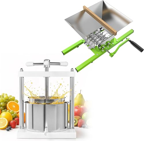 Presse à fruits Aufun 5L + broyeur à fruits 7L 