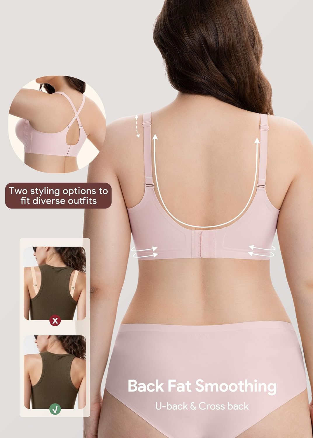 HBselect Nursing Bras for Breastfeeding Seamless Maternity Jelly Bras Wireless Pregnancy Sleep Bralette