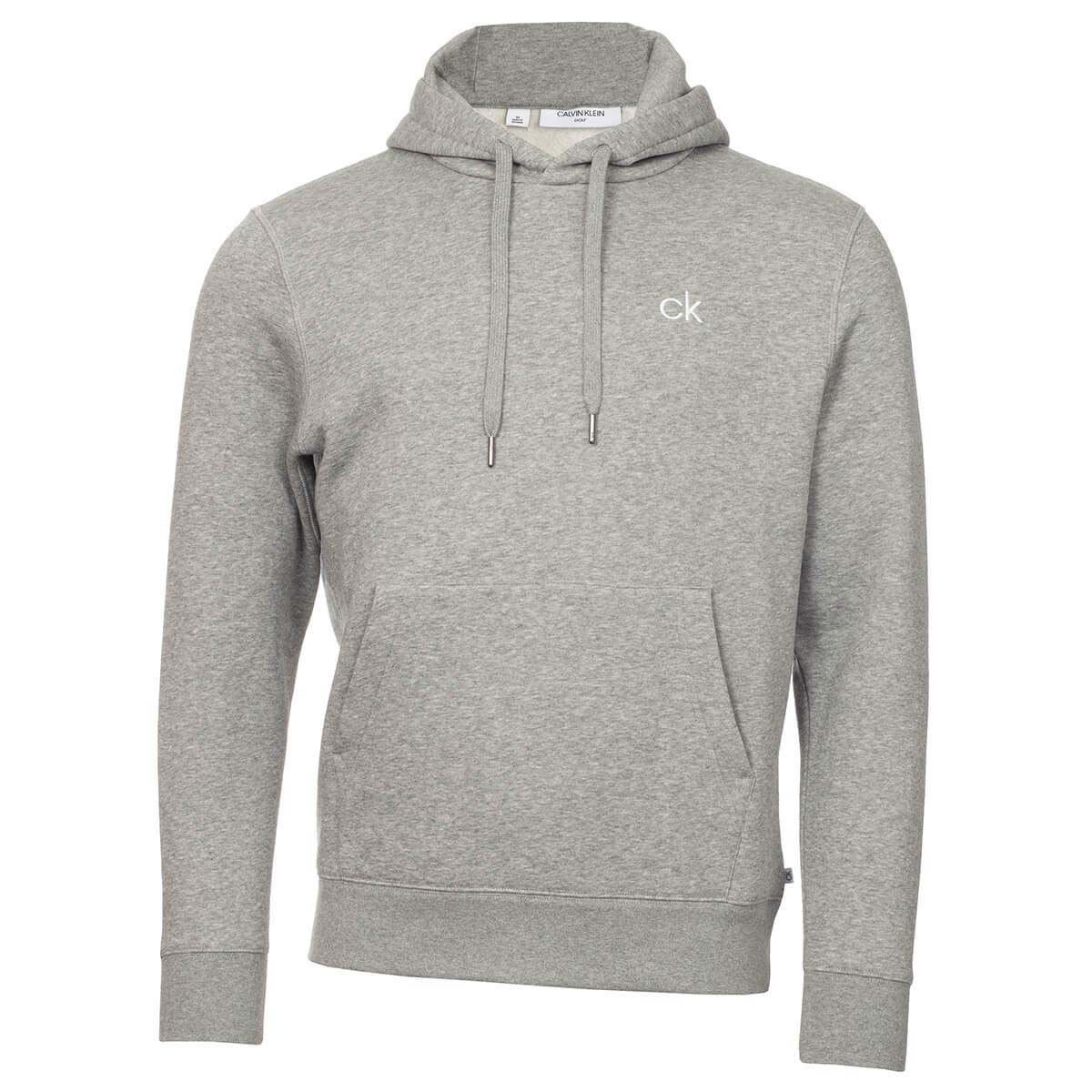 Calvin Klein Mens Planet Hoodie - Grey Marl - M