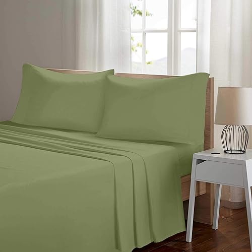 Miniatura 10 de Juego de sábanas de microfibra de doble cepillado, juego de 4 piezas ultra suave (Queen, negro)