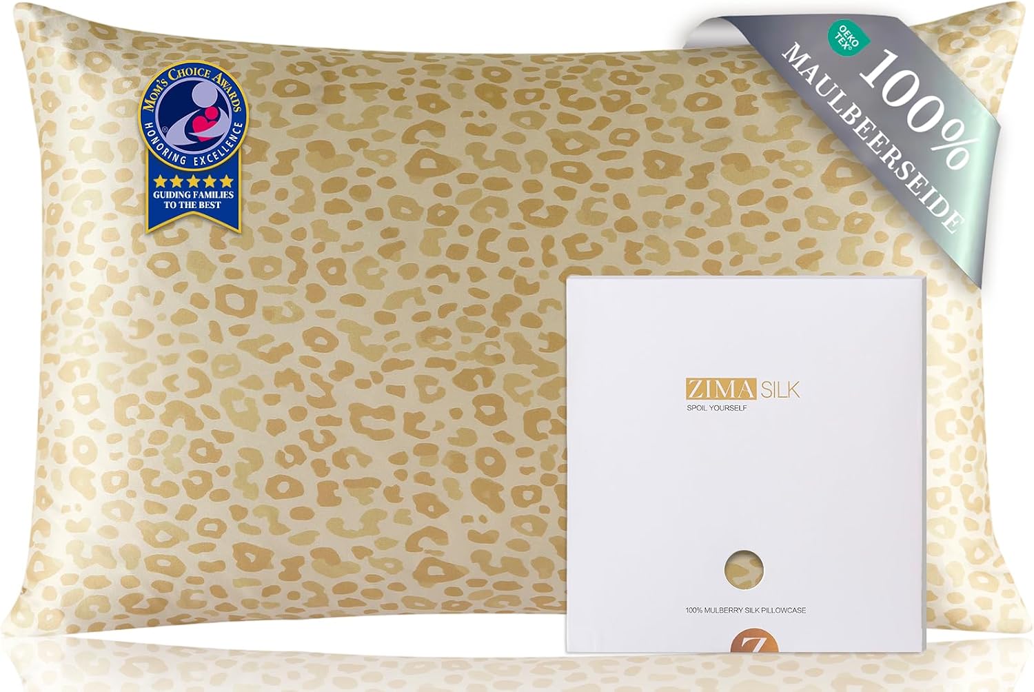  100% Pure Mulberry Silk Pillow Cases for Hair and Skin, Standard thumbnail