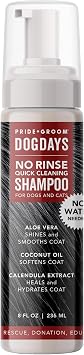 Pride and Groom DogDays No Rinse Quick Cleaning Shampoo | Waterless Foaming Dry Shampoo for Dogs & Cats | Odor-Eliminating, Hypoallergenic Pet Cleanser | 8 fl oz | Made in USA