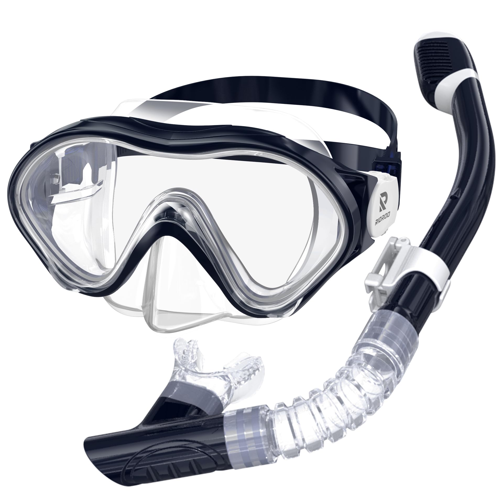 RIOROO Taucherbrille Kinder,Schnorchelset Kinder für Jungen Mädchen,schwimmbrille kinder mit Nasenabdeckung Anti Nebel Anti-Leck Tauchmaske 180°Panorama HD Schwimmmaske für Kinder 4-14 Jahre