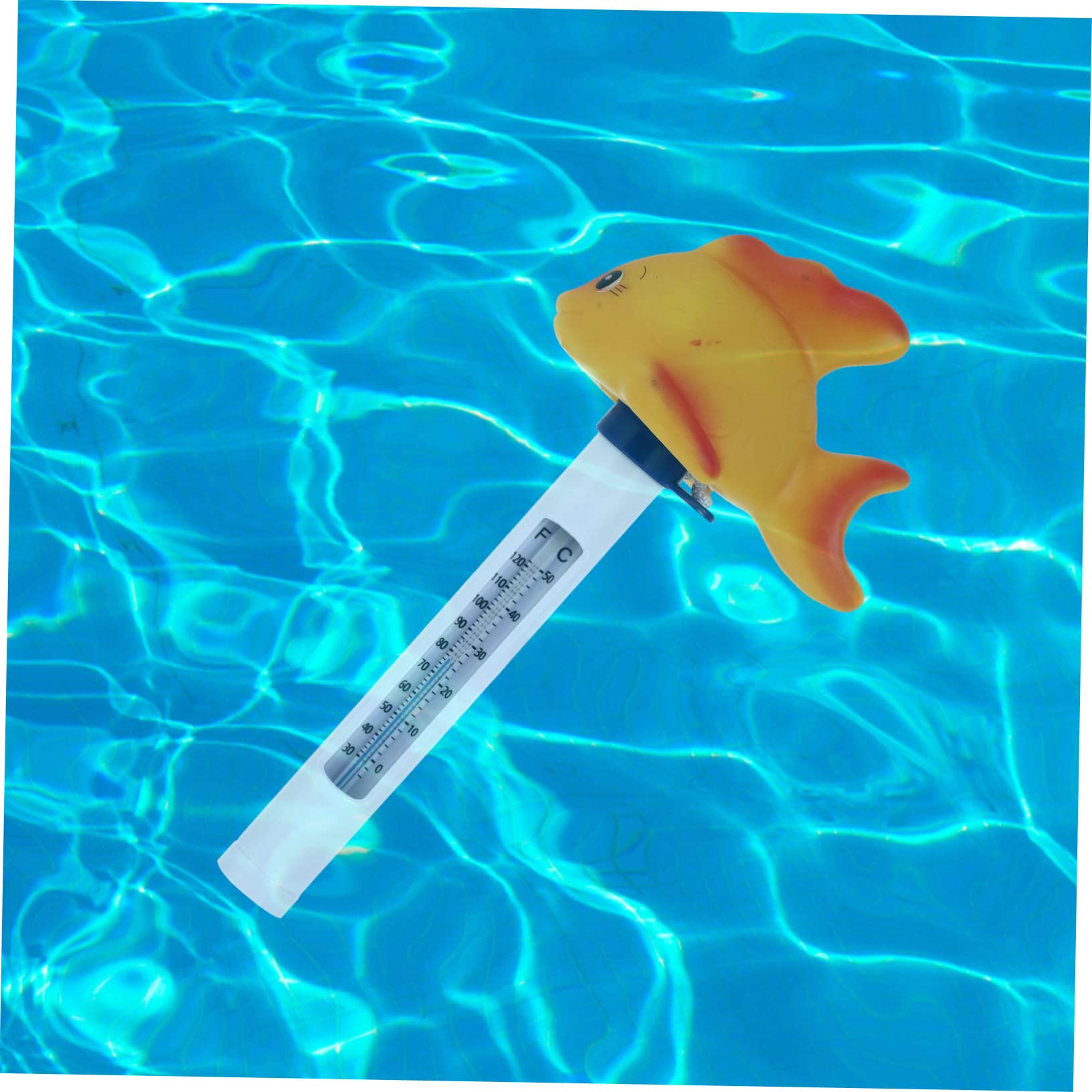 BESPORTBLE 3 Pièces Thermomètre Jouets D'extérieur Piscine Flottante De Dessin Animé Bain Piscine Gonflable Étang Jouet D'extérieur Jouets Pour Bébés Plastique Bouée Avec Échelle