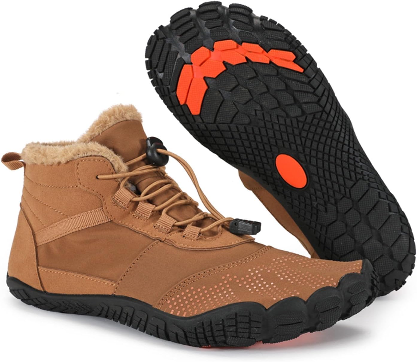 SECHRITE Mens Womens Barefoot Minimalist Shoes Winter Boots Zero Drop Sole Trail Running Sneakers Wide Toe Box