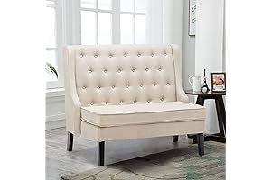 Andeworld Modern Tufted Dining Settee