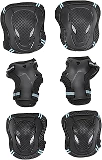 Toddmomy 1 Conjunto De Motos Para Adultos Joelheiras Joelheiras Para Esportes Joelheiras Joelheiras Ciclismo Joelheiras Equipamentos De Proteção Cotoveleiras Pulseira Preta