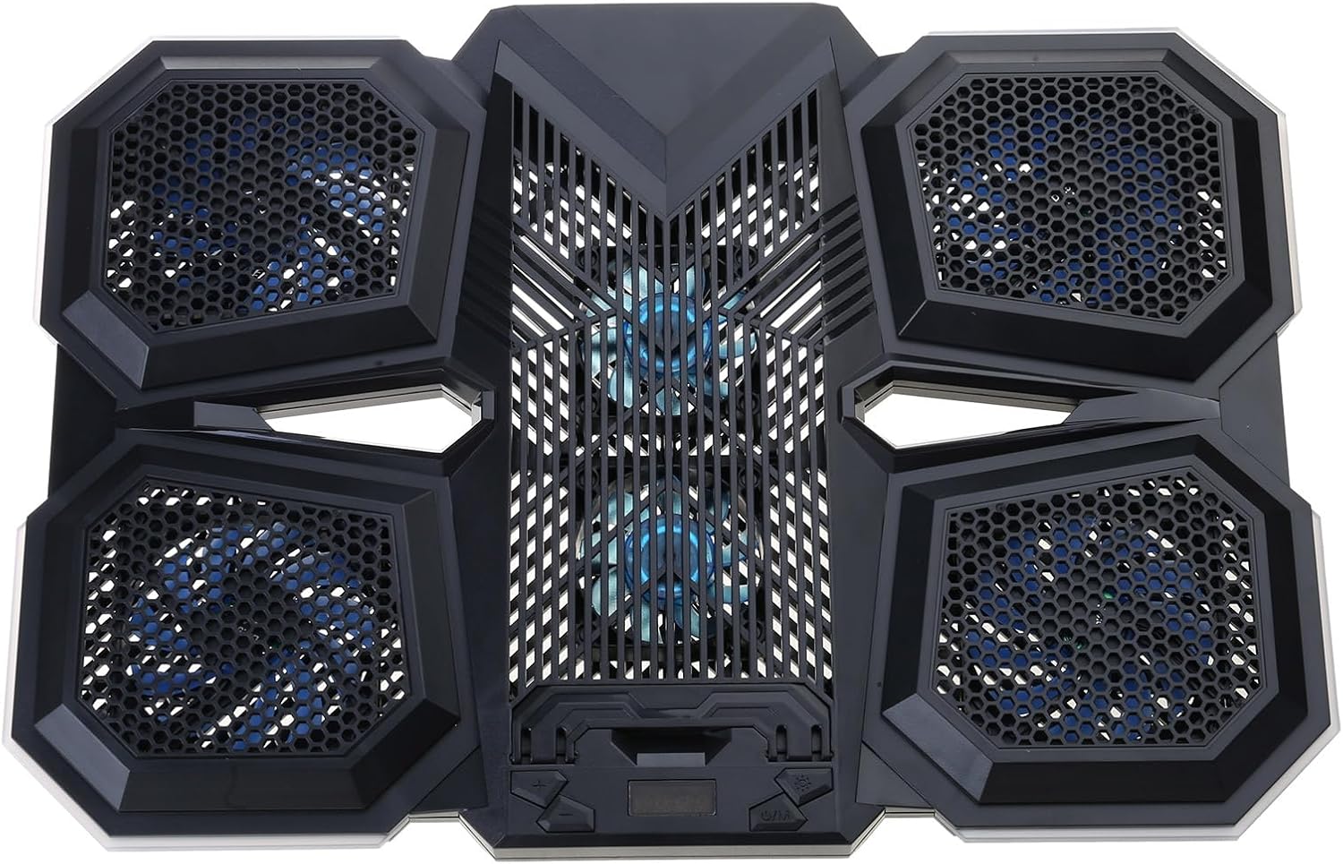 Laptop Cooling Pad Gaming Notebook Cooling Stand with 6 Cooling Fans 2 USB Port Height Adjustable Quiet Cooling Pad