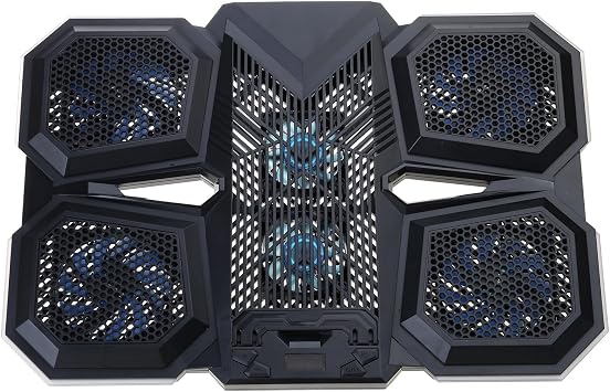 Gaming Laptop Cooling Stand Notebook Pad Height Adjustable Pad LCD Screen with 6 Fans USB Port Cooling Stand