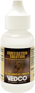 Vedco Cort/Astrin Solution for Dogs and Cats, 1oz